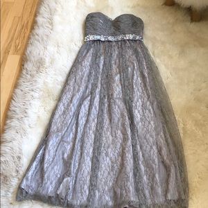 Strapless prom dress